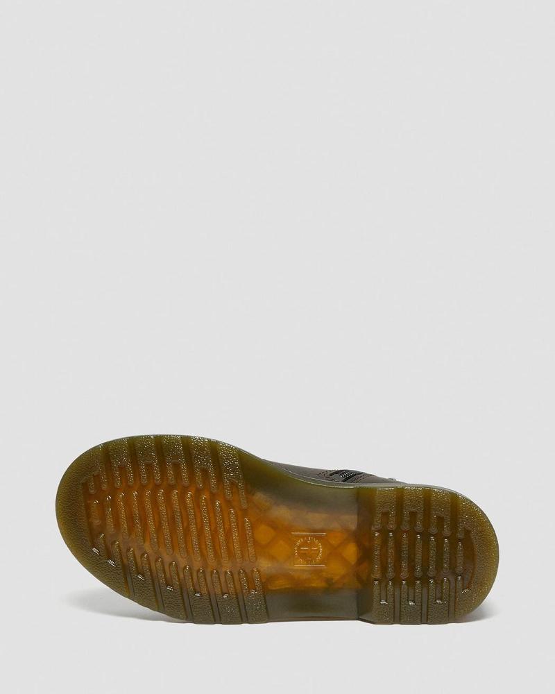 Dr Martens Junior 1460 Wildhorse Læder Snørestøvler Børn Mørkebrune | DK 690NWY